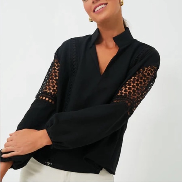NWT Tuckernuck Eyelet Lace Jane Blouse XL - Picture 1 of 10